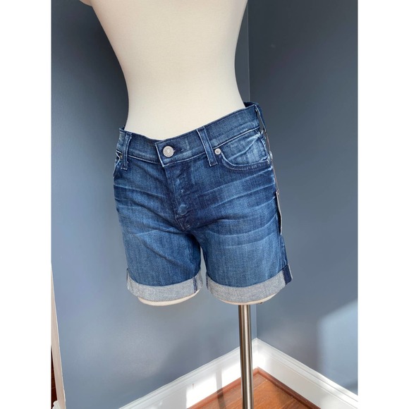 7 For All Mankind low rise roll shorts, size 24--NWT - Picture 6 of 10